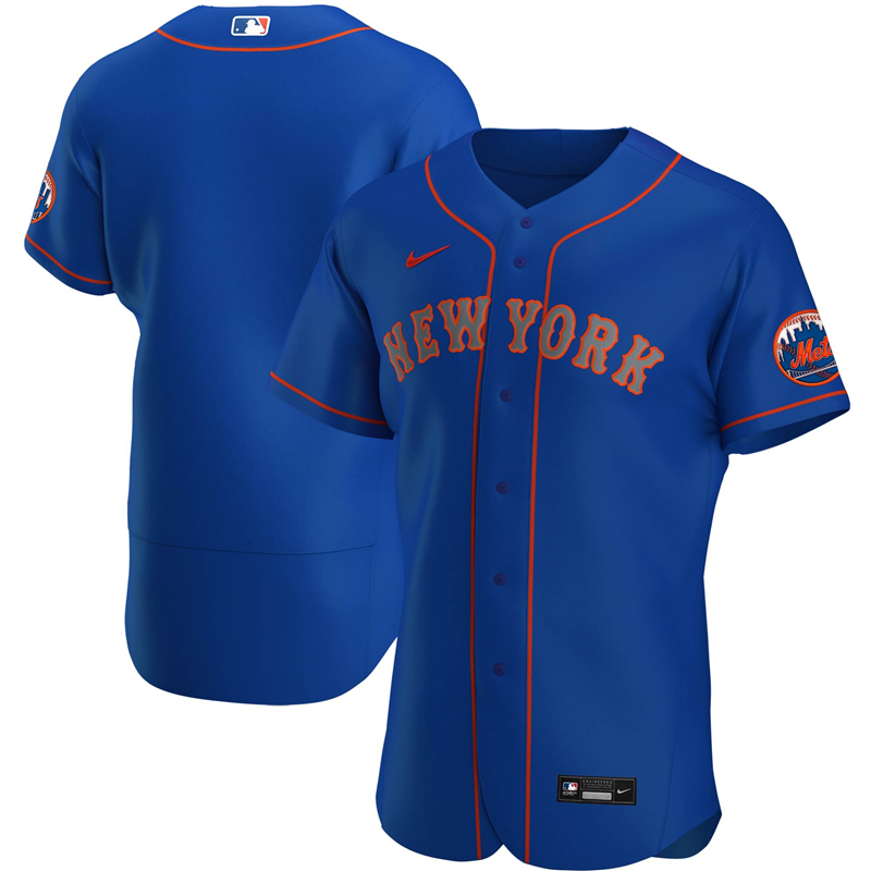 2020 MLB Men New York Mets Nike Royal Alternate 2020 Authentic Team Jersey 1->new york mets->MLB Jersey